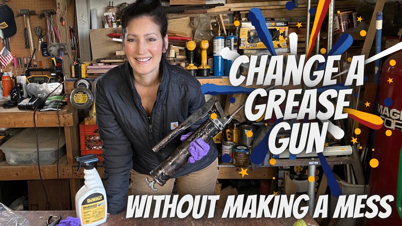 How to CHANGE A GREASE GUN without MAKING A MESS!