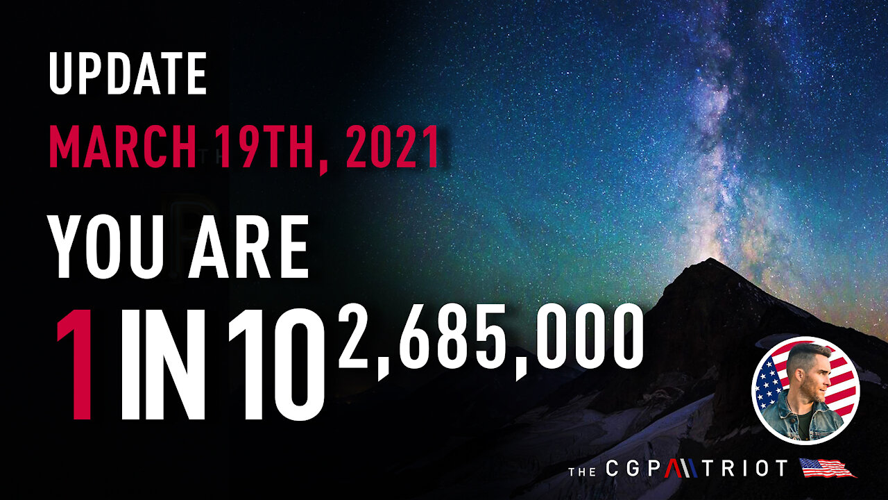 AWAKE with REASON: UPDATE - 1 in 10 To The Power Of 2,685,000