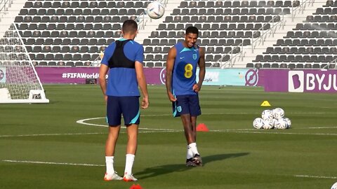 England players train ahead of HUGE World Cup quarter-final match against France