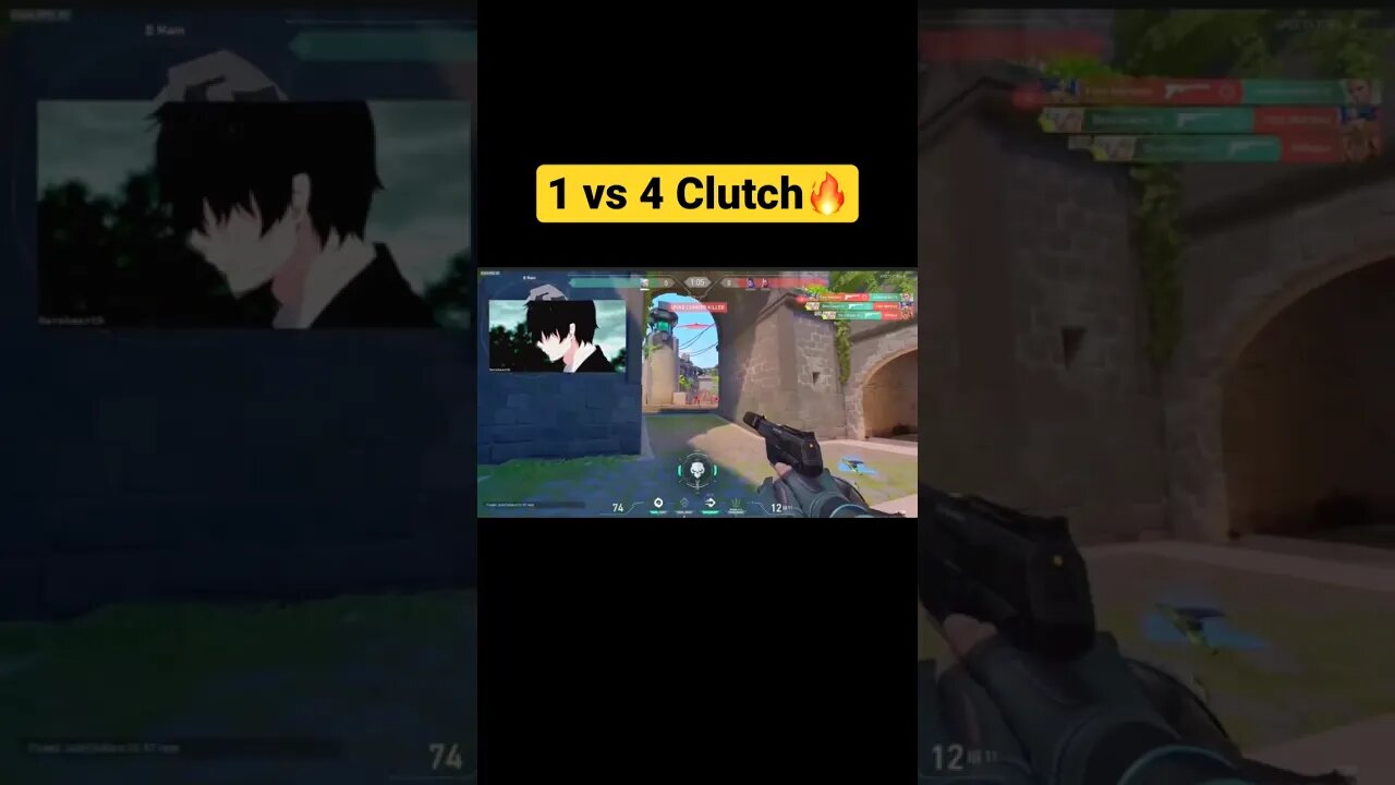 My FIRST 1 VS 4 CLUTCH in Valorantš„ #valorant #valorantclips #shorts