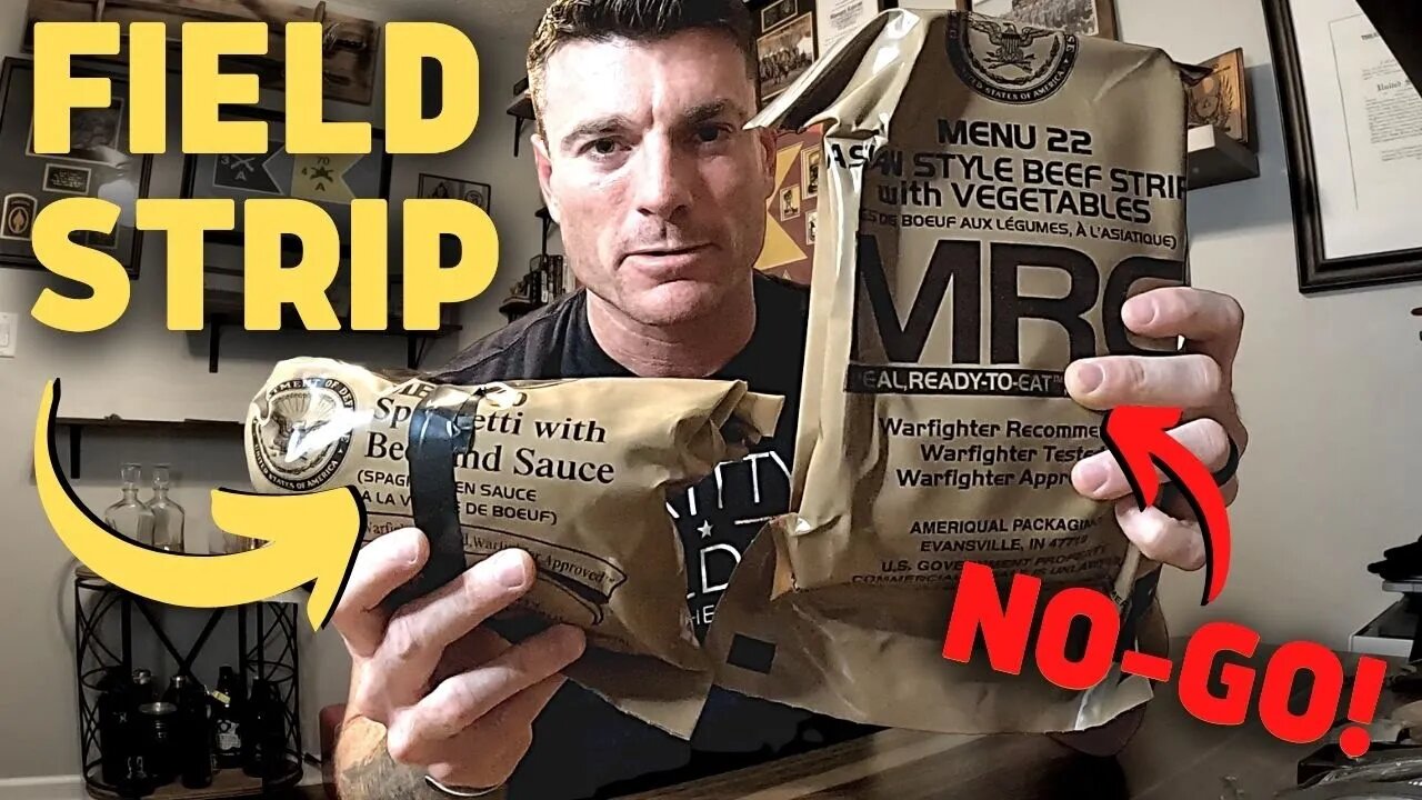 How to Field Strip an MRE | Ranger School, Special Forces, Basic Training, Military, Survival