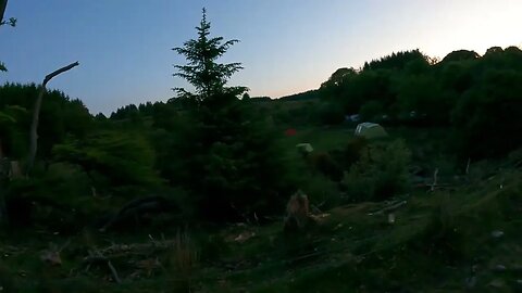 early morning at a campsite Dartmoor 28th May 2023