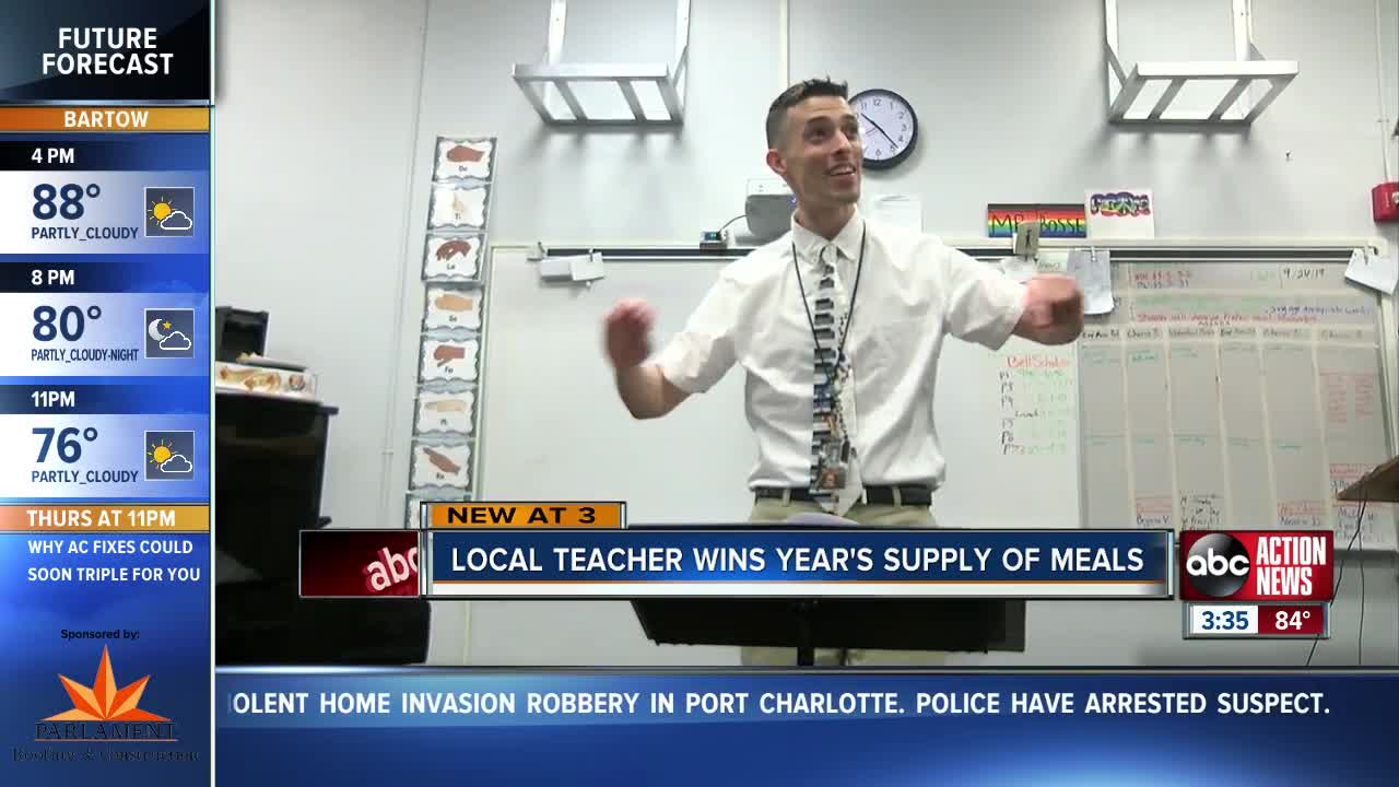 Largo teacher wins free meals for a year thanks to students' Treat Your Teacher nomination