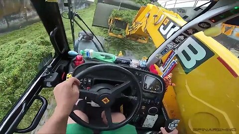 FARM Rozhrnování směsky na jámě s JCB #jcb