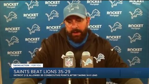 Matt Patricia answers for defensive struggles after Lions fall to 1-3