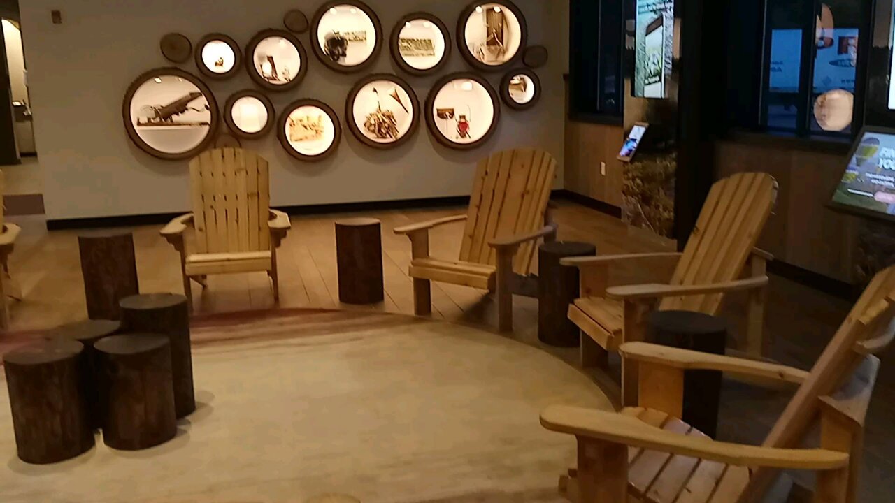 Inside the New York rest area