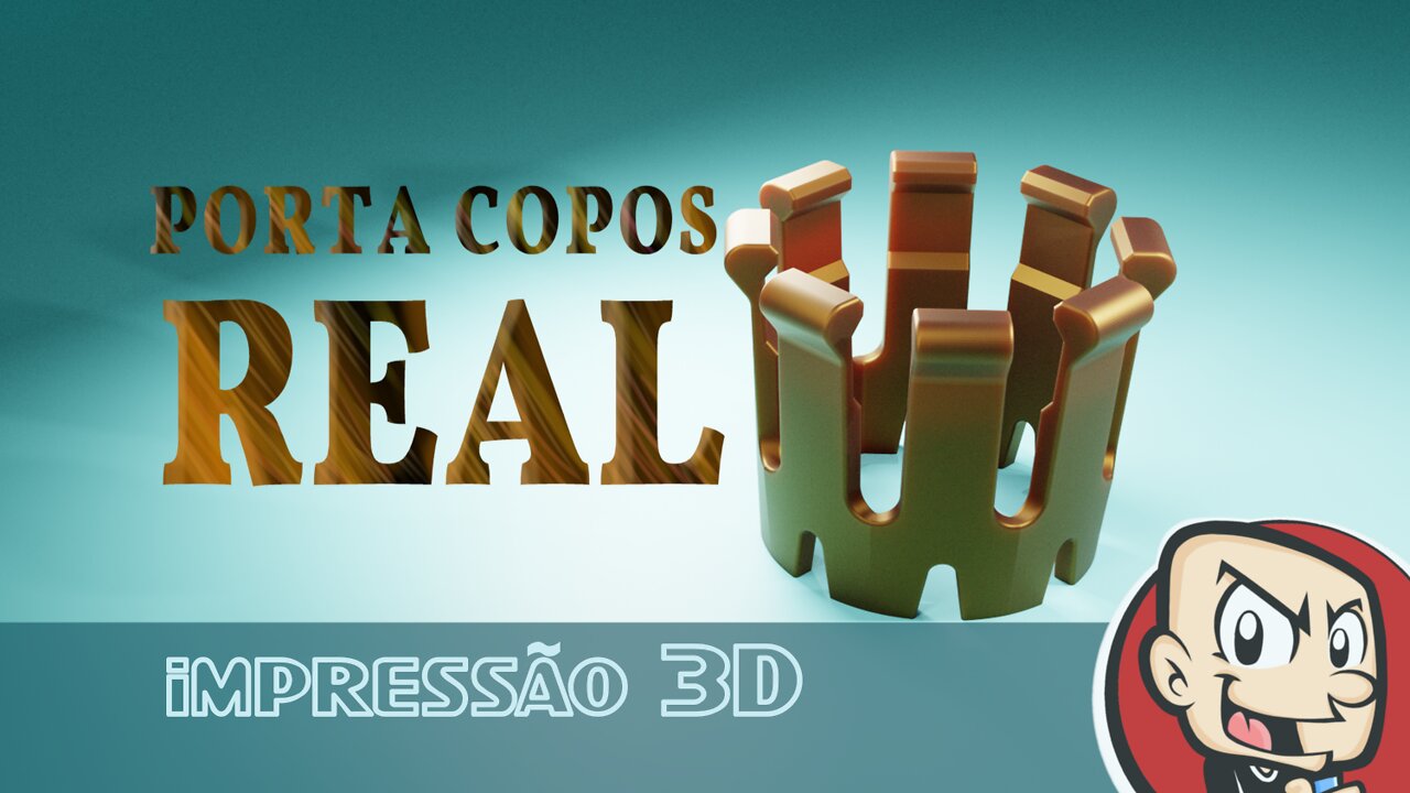 Porta Copos Real - Impressão 3D