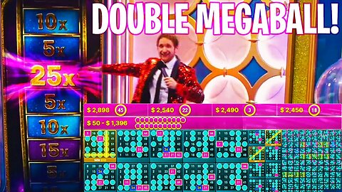 INSANE DOUBLE MEGA BALL LIVE GAME SHOW! (I CALLED IT!)