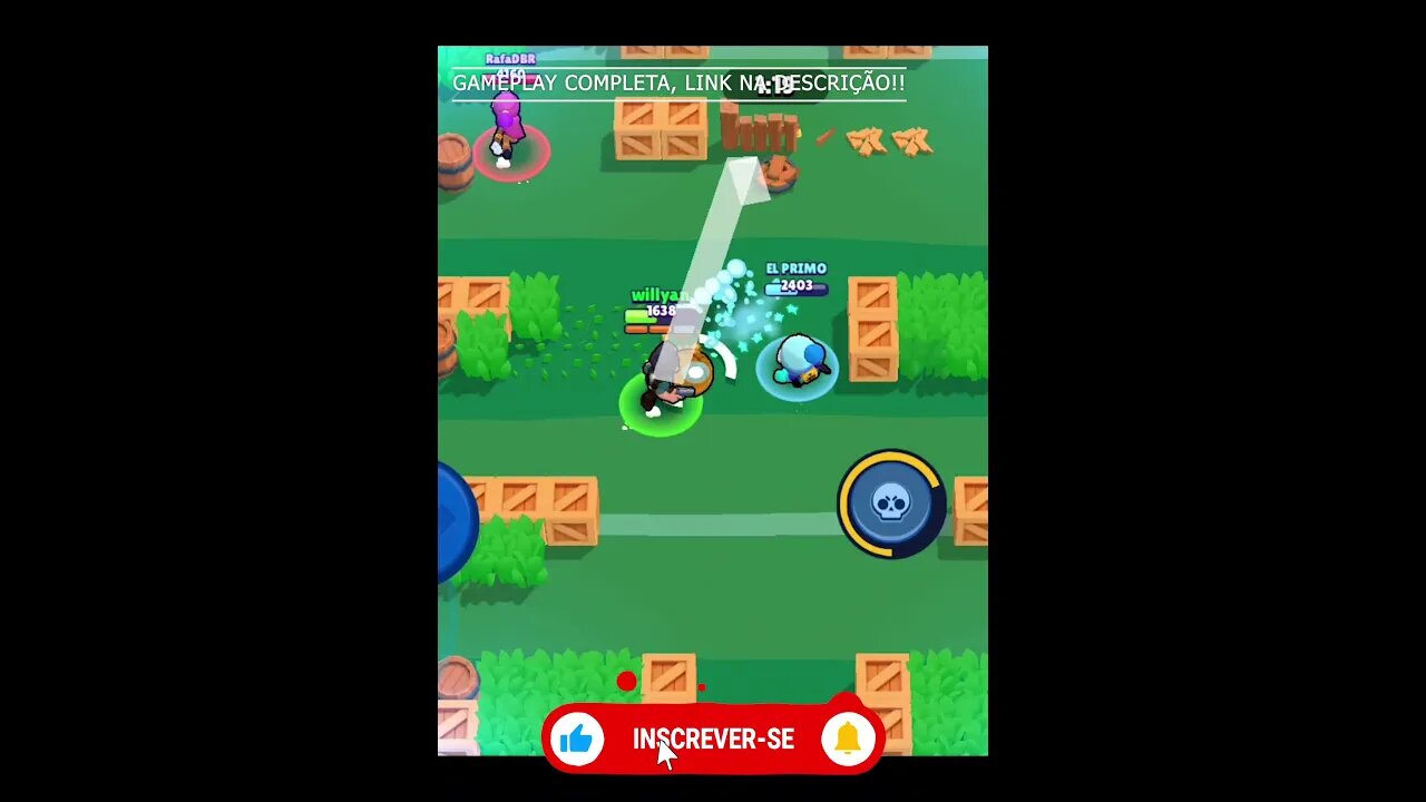 JOGANDO COM INSCRITO FUTEBRAWL BRAWL STARS #216 #SHORTS