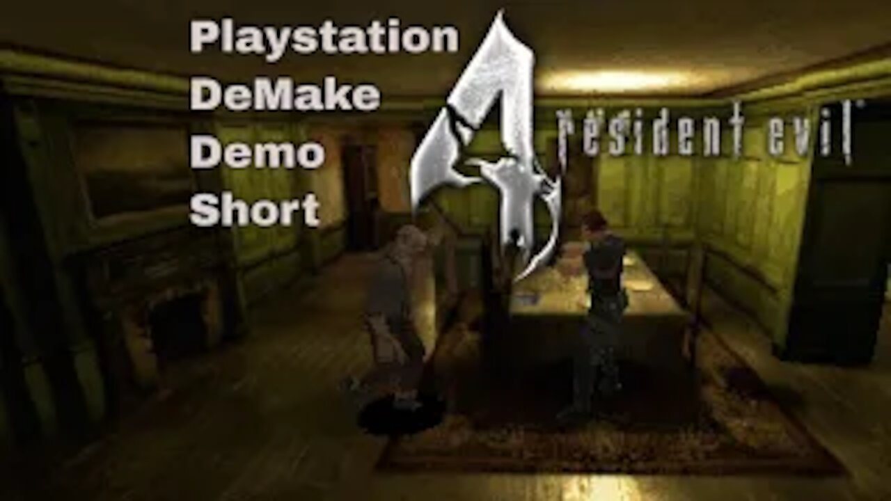 Resident Evil 4 Playstation DeMake Gameplay! #gaming #shorts PSX PS1 Biohazard