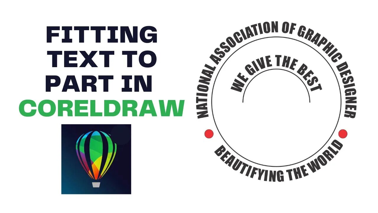 How to Fit Text to a Part in CorelDraw!