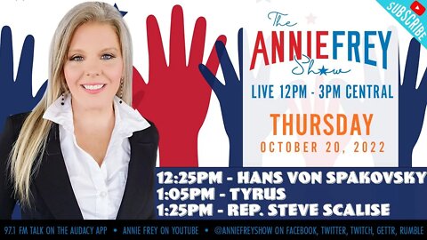 Danchenko Not Guilty, FBI Whistleblower on Bidens, Girls in Sports • Annie Frey Show 10/20/22