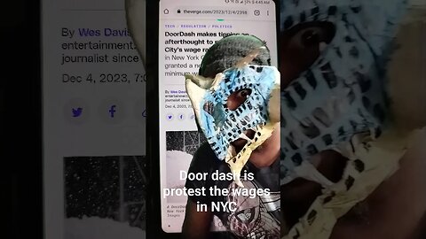 Dragonhead Mask 2 talks of the new wage protest in Door dash #doordash #nyc