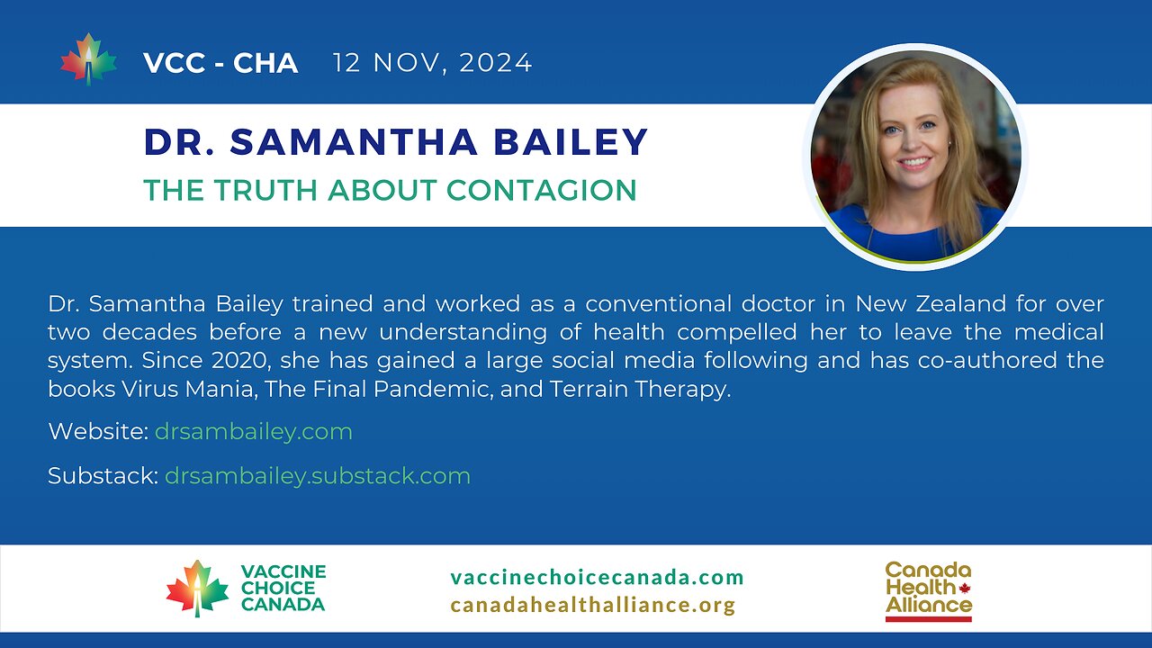 Dr. Samantha Bailey - The Truth About Contagion