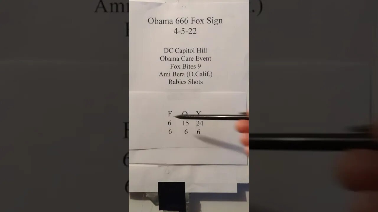 Obama 666 Fox Sign