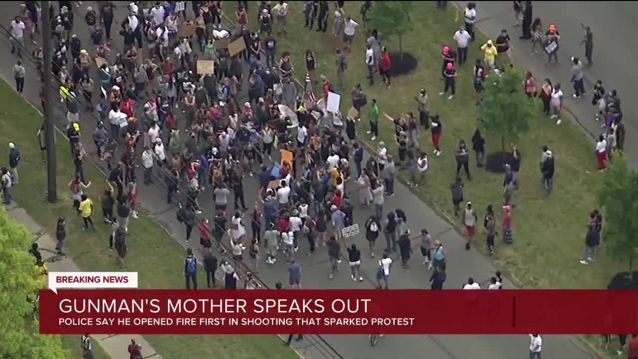 Protest breaks out at scene where Detroit police say officers fatally shot man after he opened fire