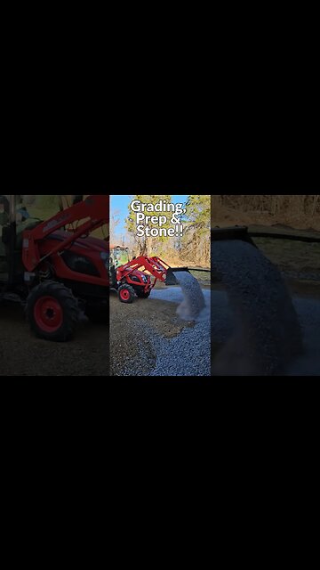 Gravel driveway prep & Laying new gravel!