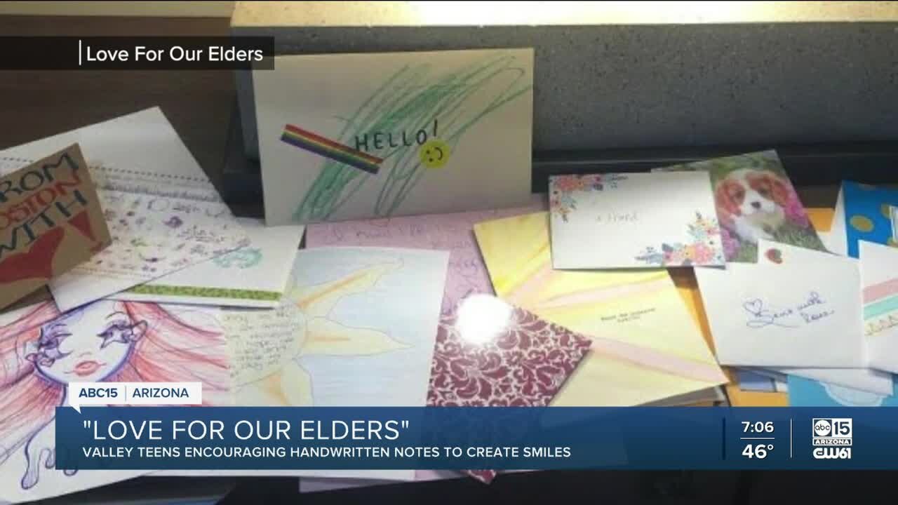 'Love for our Elders' sends letters to seniors in isolation