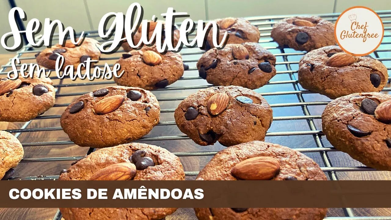 Cookies de Amêndoas - Sem Glúten e Sem Lactose