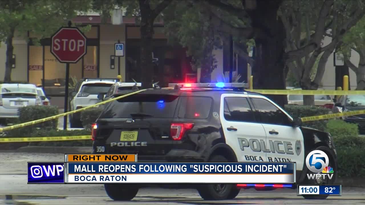 11 A.M. UPDATE: Incident at Town Center Mall in Boca Raton