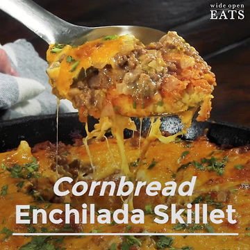 Cornbread Enchilada Skillet
