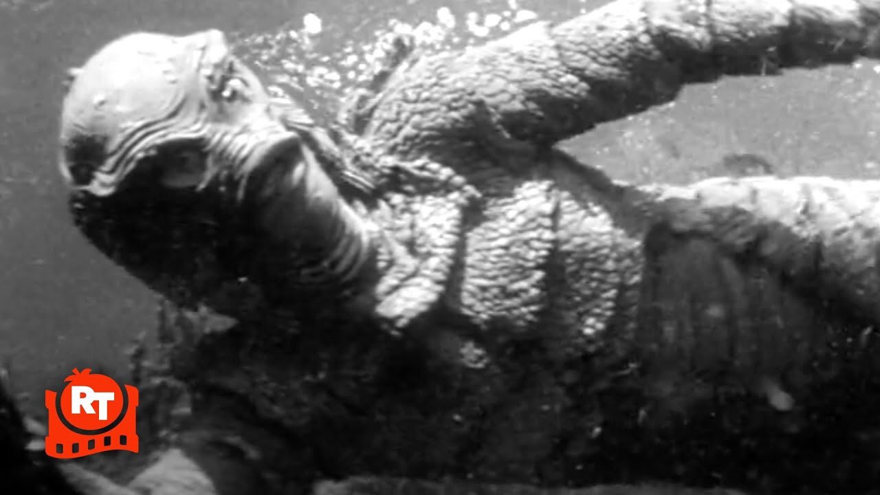 Revenge of the Creature (1955) - Hunting the Gill-man Scene