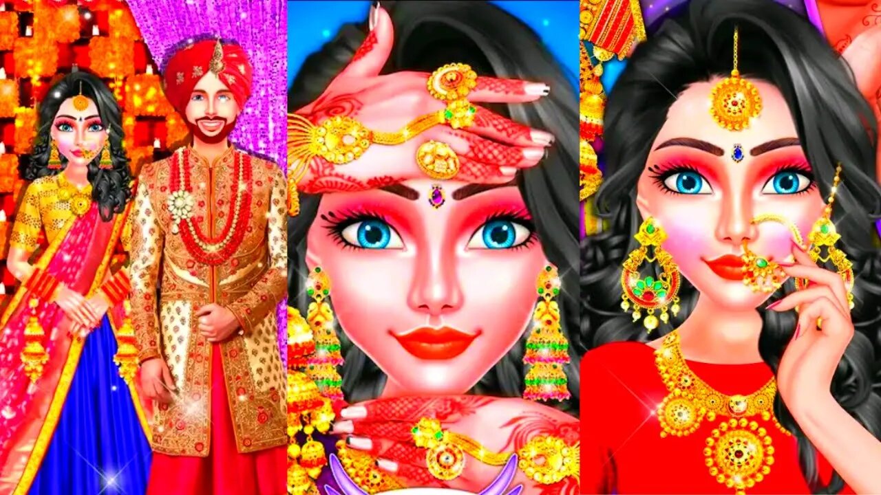 North Indian royal wedding game|indian wedding game|girl games|@TLPLAYZYT