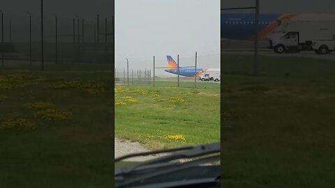 Smokey government plane