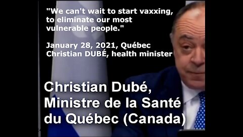 (Français/ENG) LAPSUS. Vaccine Québec: "We can't wait to vaxx to eliminate our vulnerable"