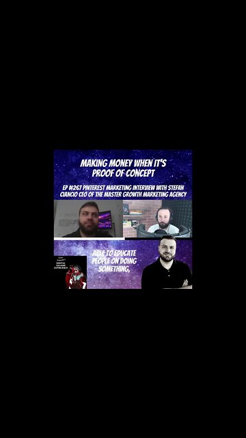 Making Money When It's Proof of Concept - Clip From Ep 267 Pinterest Marketing With Stefan Ciancio