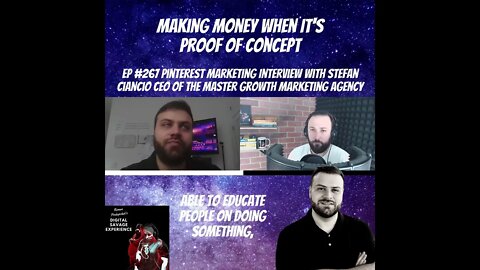 Making Money When It's Proof of Concept - Clip From Ep 267 Pinterest Marketing With Stefan Ciancio