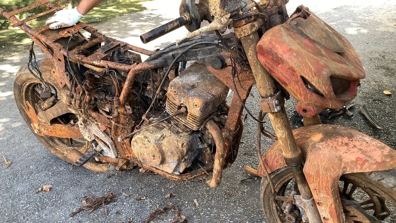 Full Restoration Old motorcycles upKAWASAKI_ Restored Two-stroke Rebel engine USA #rebel2r Full