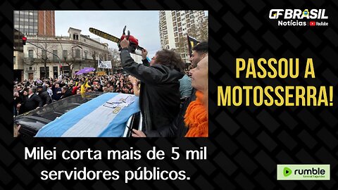 Presidente da Argentina, Javier Milei, cortou mais de 5 mil servidores públicos que não produziam!