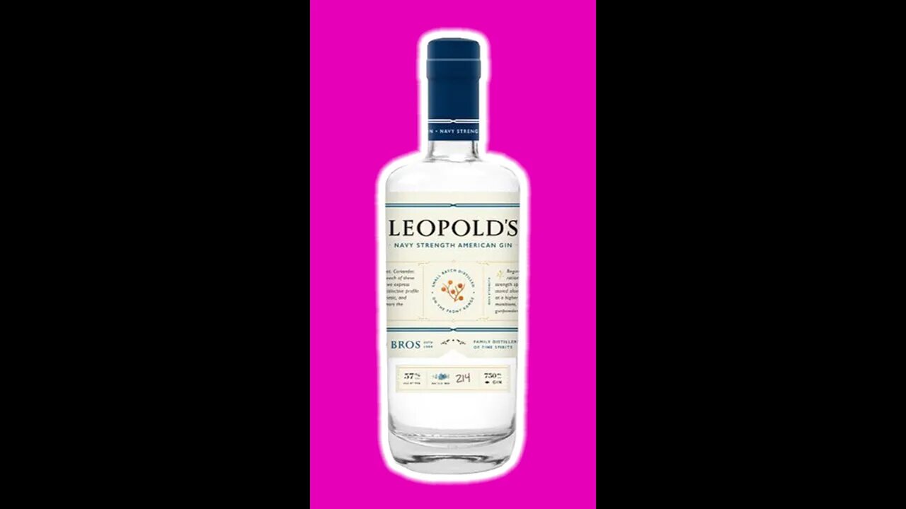 Leopolds Navy Strength Gin #navy #gin #shorts