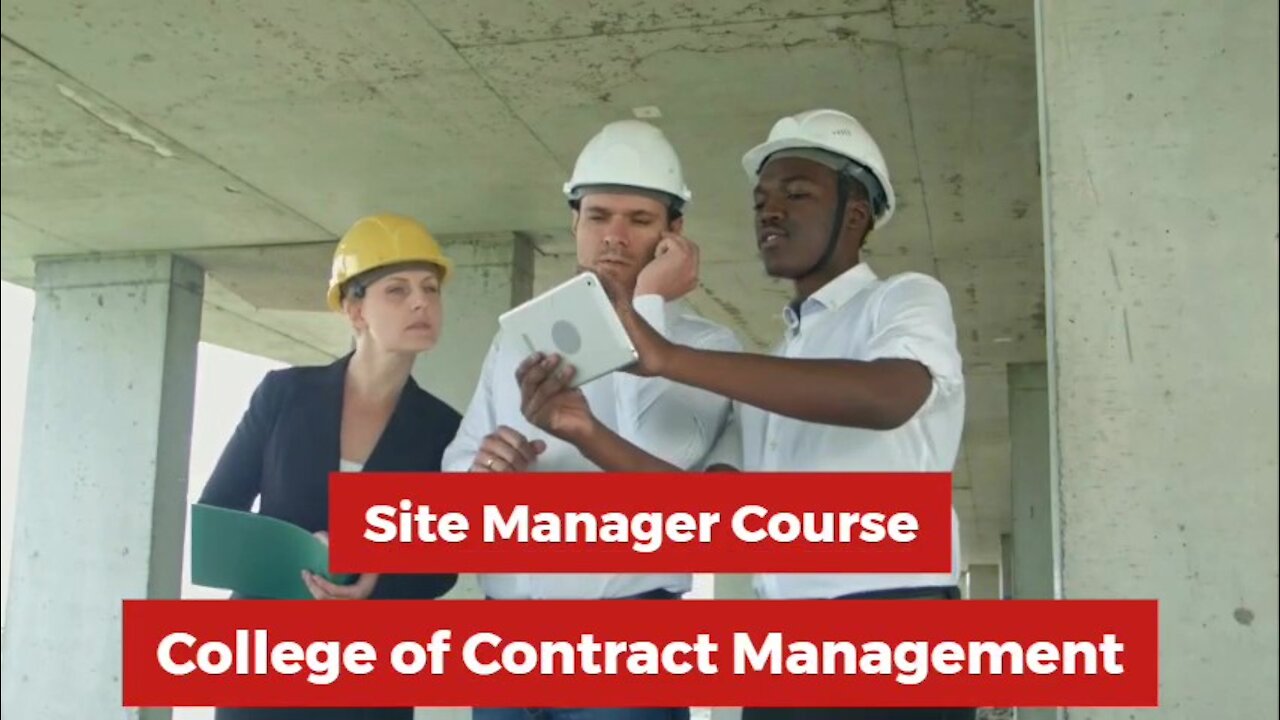 Site Manager Course Through Online