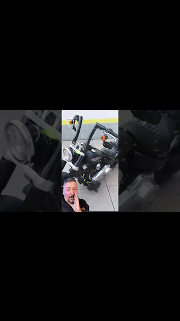 Harley Davidson Softtail Slim com guidão Ogro Moto Auto Custom