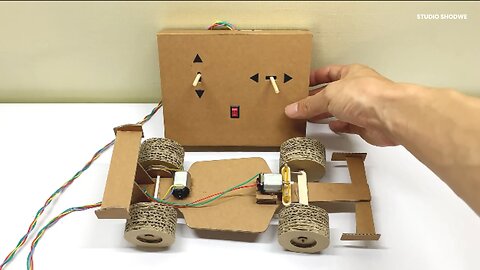 How to make remote control buggy at home from card board