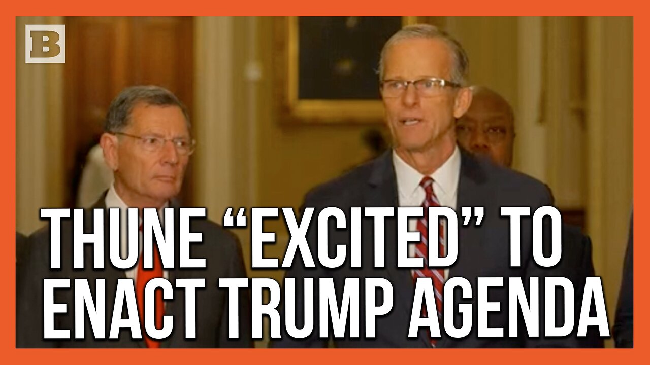 Sen. Thune After Being Elected Majority Leader: We Are Excited to "Enact President Trump's Agenda"