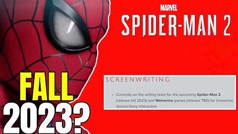 Marvel's Spider-Man 2 Releasing Fall 2023 - Writer's Website Confirms