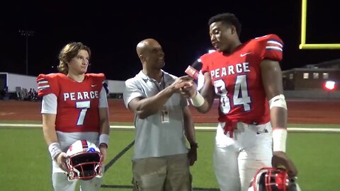 Pearce QB Presley Harper & TE Jewlyen Roberts after 29-9 Win Over Richardson