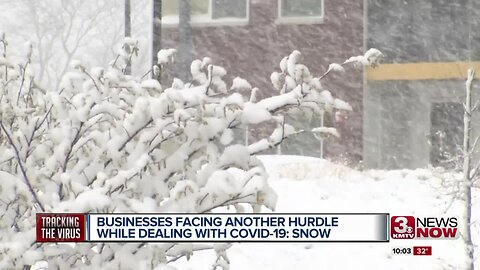 Snow causing additional concern for businesses