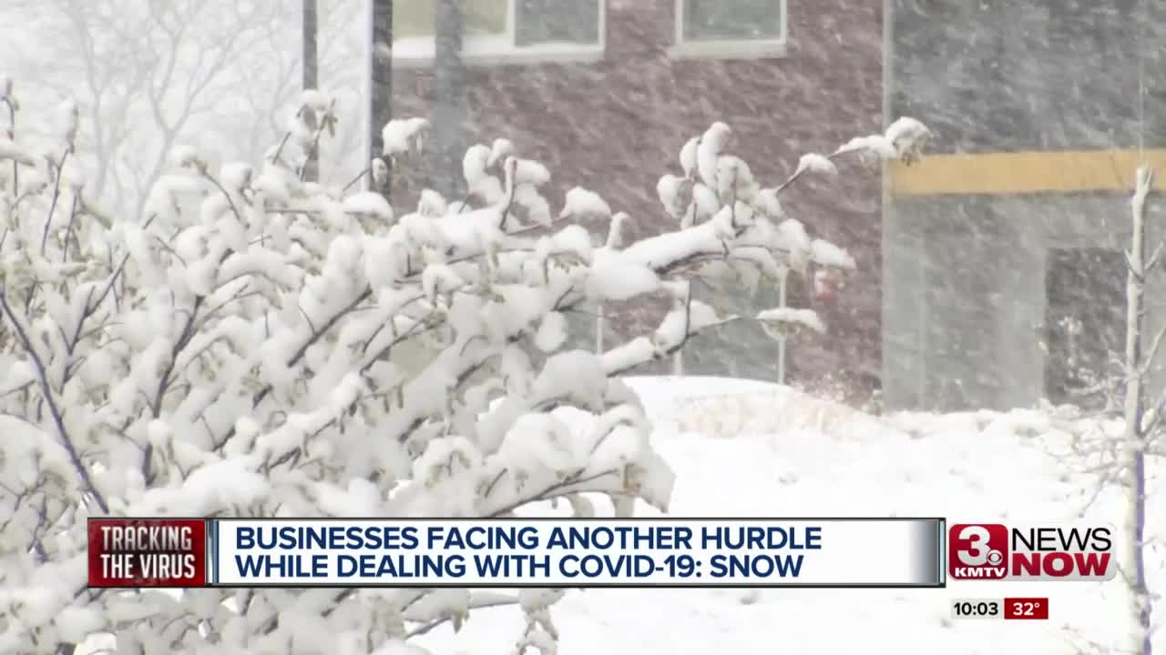 Snow causing additional concern for businesses