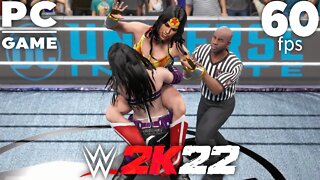 WWE 2K22 | WONDER WOMAN V HUNTRESS! | Requested Bearhug Iron Woman Match [60 FPS PC]