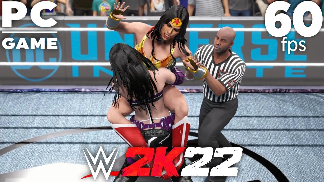 WWE 2K22 | WONDER WOMAN V HUNTRESS! | Requested Bearhug Iron Woman Match [60 FPS PC]