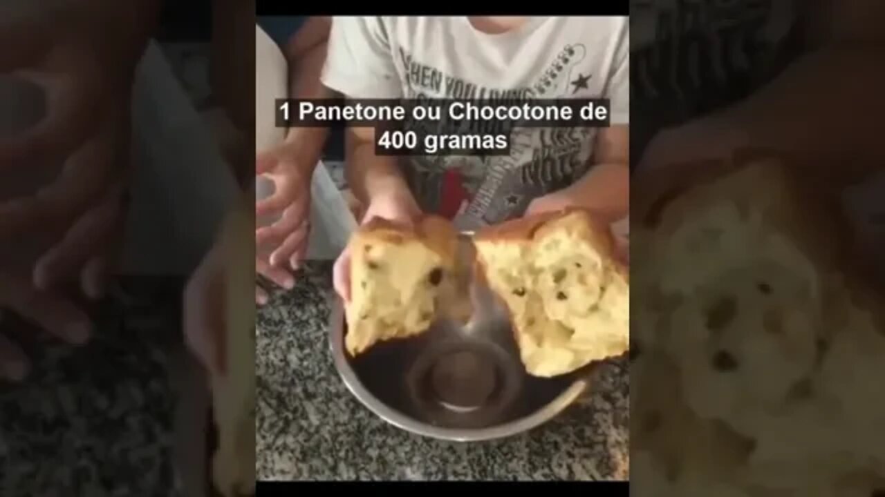 BOMBOM DE PANETONE OU CHOCOTONE