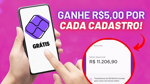 [SAQUE R$5,00 por CADASTRO] APP PAGANDO por cada CADASTRO - APP PAGANDO NO CADASTRO via PIX