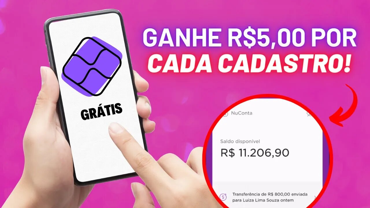 [SAQUE R$5,00 por CADASTRO] APP PAGANDO por cada CADASTRO - APP PAGANDO NO CADASTRO via PIX