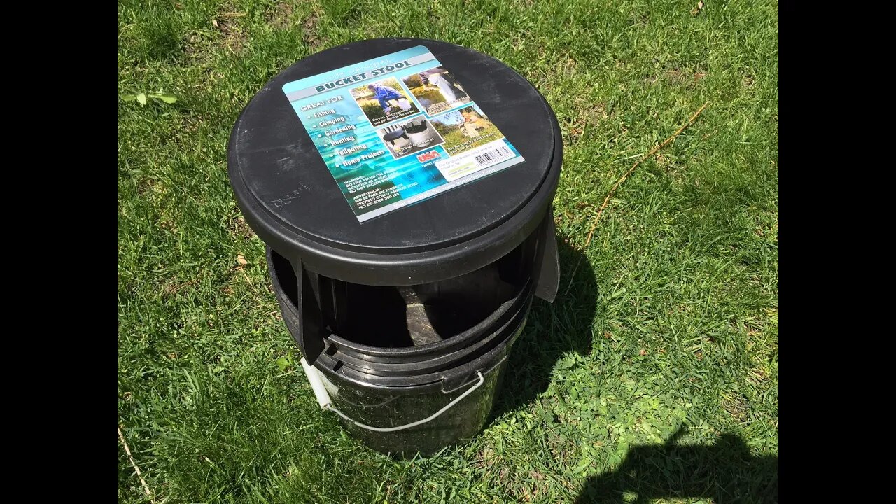 The Original Bucket Stool for Fishing, Camping, Gardening, Hunting, Tailgating, and Dorm Room