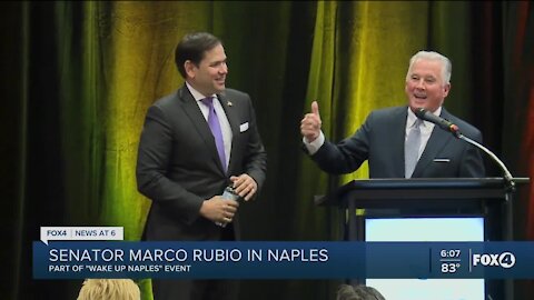 Florida Senator Marco Rubio in Naples to discuss growth