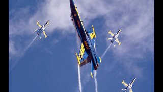 Blue Angels and Thunderbirds honor coronavirus responders with flyovers